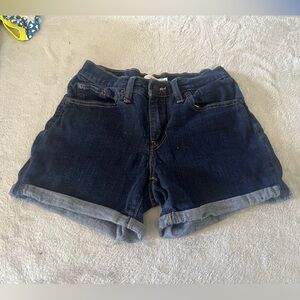 Levi's Dark Blue Jean Shorts